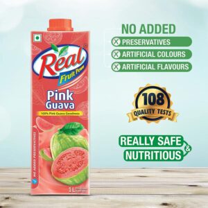 Real Fruit Power Pink Guava Juice (1 Ltr)
